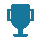Icon of a blue trophy
